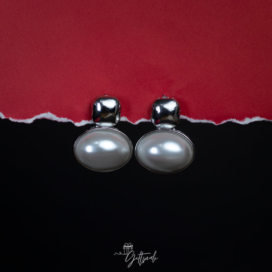 White Stone Earring - GW - 012